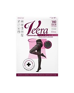 Veera Premium Microfibra Collant a Compressione 140 Den Mélange, Taglia 5