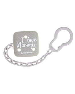 Canpol Babies Łańcuszek do smoczka uspokajającego I love Mummy 