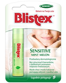 Blistex Balsamo Labbra Sensitive Menta e Melone, 4,25 g
