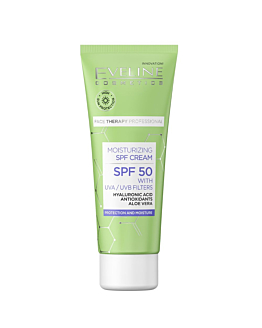 Eveline Nawilżający krem do twarzy, szyi i dekoltu SPF50