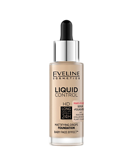 Eveline Liquid Control Foundation with Niacinamide Dropper 015