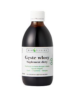 Bioelixire Gęste Włosy, Ekstrakt z agrestu indyjskiego, biotyna, cynk, L-cysteina, Płyn