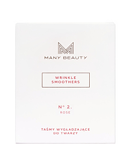 Many Beauty Wrinkle Smoothers Taśmy przeciwzmarszczkowe, wygładzające na noc, Facetaping  model: 2 - Rose - 27 szt