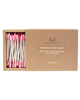Many Beauty Makeup Pro Buds patyczki kosmetyczne do makijażu,180 sztuk
