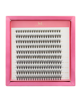 Many Lashes 20D Master Box  Zestaw kępek rzęs do makijażu 8-14 mm skręt: C - naturalny skręt