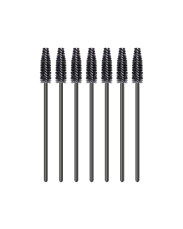 Many Beauty Jednorazowe szczoteczki do rzęs - 50 sztuk, kolor: czarny