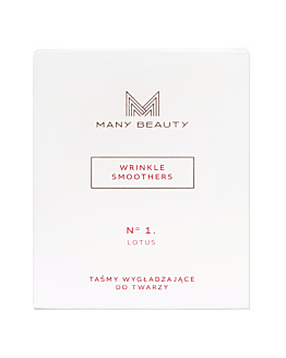 Many Beauty Wrinkle Smoothers Taśmy przeciwzmarszczkowe, wygładzające na noc, Facetaping model: 1 - Lotus - 12 szt