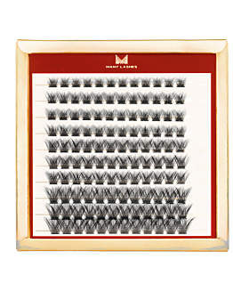 Many Lashes V-Lashes Obession Master Box Zestaw kępek rzęs do makijażu 8-14 mm Skręt CC - bardziej podkręcone rzęsy