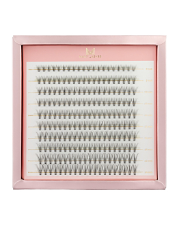 Many Lashes 10D Master Box Zestaw kępek rzęs do makijażu 8-14 mm skręt: D - mocny skręt