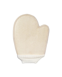 Many Beauty Loofah Exfoliating Bath Mitt peelingująca rękawica do ciała, luffa i bawełna