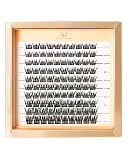 Many Lashes V-Lashes Wonder Master Box Zestaw kępek rzęs do makijażu 8-16 mm Skręt C - naturalny skręt