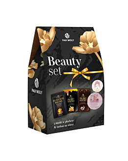 Pax Moly Set (Asciugamano per Capelli + Maschera in Tessuto per il Viso x3)
