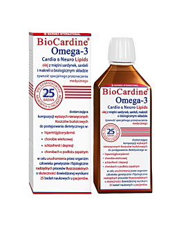 BioCardine Omega-3 Cardio & Neuro Lipids Olej, 200 ml