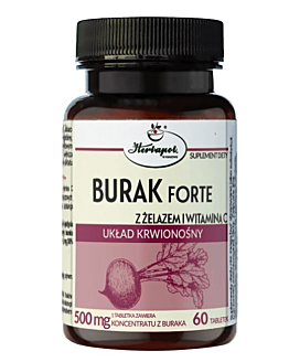 Burak Forte z Żelazem i Witaminą C Suplement diety