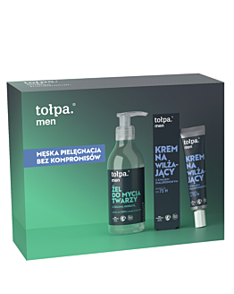 Tołpa zestaw Men: Krem nawilżający 40ml + Żel do mycia twarzy 195ml