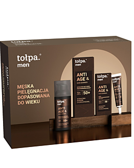 Tołpa zestaw Men Anti Age: Krem do twarzy 50+ 50ml + Krem pod oczy 15ml