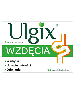 Ulgix Wzdęcia 80 mg Kapsułki miękkie, 100 szt.