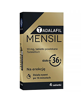 Tadalafil Mensil 10 mg Tabletki Powlekane