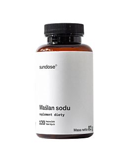 Sundose Maślan Sodu Kapsułki, 120 szt.