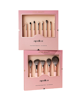 Boho Beauty x Apollca Zestaw 14-stu pędzli do makijażu twarzy i oczu