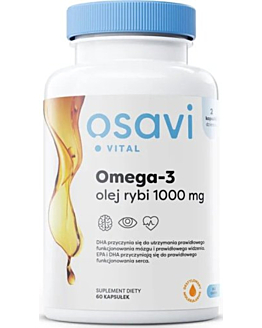 Osavi Omega-3 olej Rybi 1000 mg Smak Cytrynowy, kapsułki 60 szt