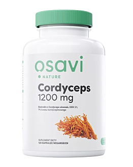 Osavi Cordyceps 1200mg Suplement diety zawierający ekstrakt z grzybni maczużnika chińskiego kapsułki