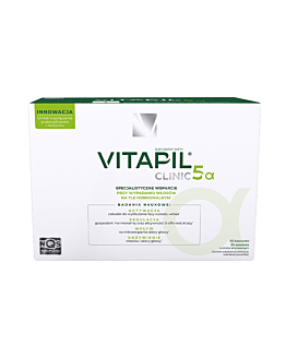 Vitapil Clinic 5 Alfa Zestaw 60 kapsułek + 30 saszetek.
