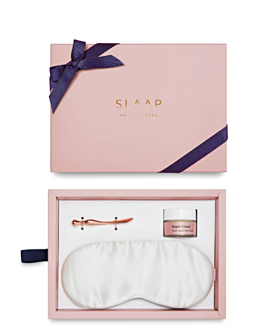SLAAP Zestaw Eye SPA Jedwabna Opaska & Krem pod oczy Night Cloud (ecru)