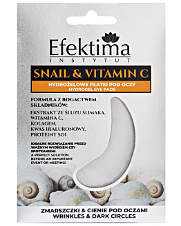 Efektima Hydrożelowe płatki pod oczy Snail & Vitamin C, 2 szt.