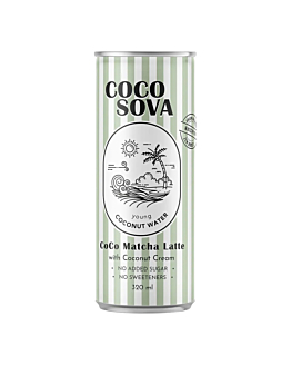 Cocosova Woda kokosowa Matcha Latte, 320 ml