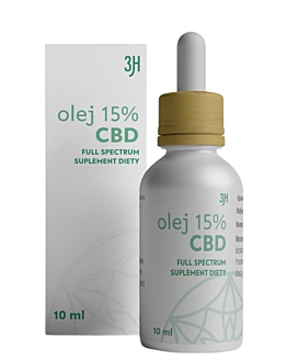 3H CBD Olej 15% 