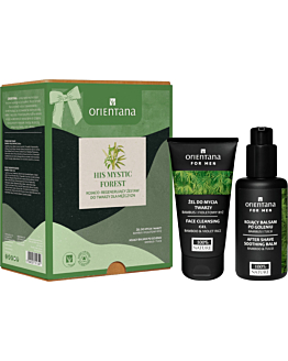 Orientana zestaw For Men: Żel do mycia twarzy 150ml + Balsam po goleniu 75ml