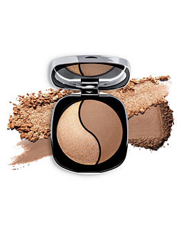 NEO MAKE UP Intense Serum Bronze & Glow Set Puder brązująco-rozświetlający 01 Hot Chocolate 6g