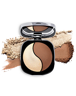 NEO MAKE UP Intense Serum Bronze & Glow Set Puder brązująco-rozświetlający 02 Ice Milkshake 6g