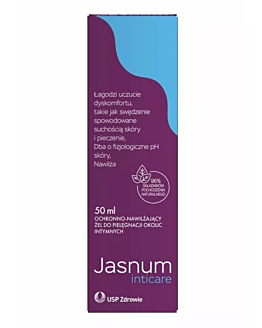 Jasnum Inticare Żel do pielęgnacji okolic intymnych ochronno-nawiliżajacy 