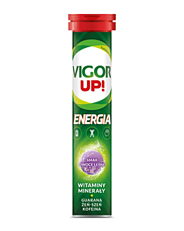 Vigor Up! Energia Tabletki musujące, Smak owoce leśne