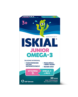Iskial Junior Omega-3 Smak truskawkowy Żelki