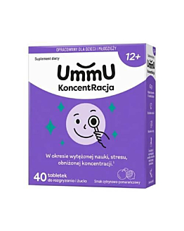 UmmU Koncentracja 12 + Tabletki do rozgryzania  40 szt.