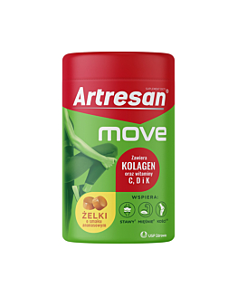 Artresan Move Żelki o Smaku Ananasowym, 30 szt