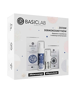 Basiclab Zestaw Głębokie nawilżenie: Liftingujące serum pod oczy 15ml + Serum 15% trehaloza 30ml
