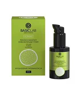 BasicLab Acidumis Peeling kwasowy odblokowujący pory z AHA 15% i BHA 2%