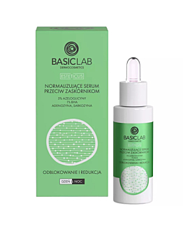 BasicLab Esteticus Serum przeciw zaskórnikom z azeloglicyną 5% i BHA 1%, 30ml