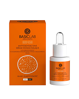 BasicLab Esteticus Antyoksydacyjne serum wzmacniające 0,5% ergotioneiny, 5% kompleksu 15 ml