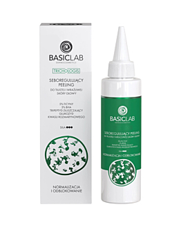 Basiclab Seboregulujący Peeling do tłustej i wrażliwej skóry głowy