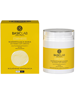 Basiclab Maschera illuminante per viso, collo e décolleté
