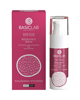 BasicLab Esteticus Redukujące serum 10% kwasu azelainowego, BHA, glicyryzyna 