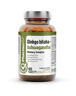 Pharmovit Ginkgo Biloba + Ashwagandha Memory Complex Vege Kapsułki