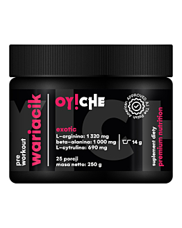 Oyche Wariacik Preworkout Exotic Proszek do rozpuszczania, 250 g