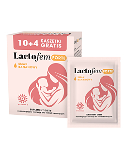 Lactofem Forte Smak Bananowy, 14 szt.