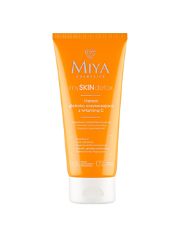 Miya Cosmetics mySKINdetox Schiuma Detergente Profonda con Vitamina C 100 ml